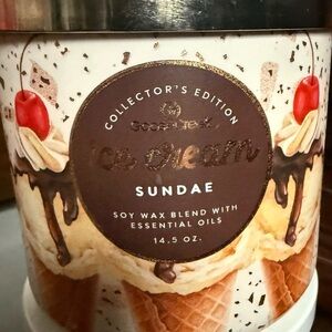 Ice Cream Sundae Soy Wax Candle
